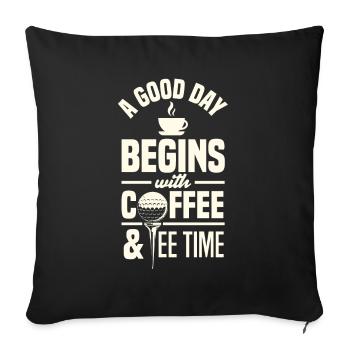 Fun Golf Golf Golfer Gift - Sofa pillowcase 17,3'' x 17,3'' (45 x 45 cm) - black - Front