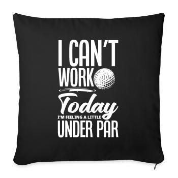 Fun Golf Golf Golfer Gift - Sofa pillowcase 17,3'' x 17,3'' (45 x 45 cm) - black - Front
