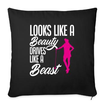 Fun Golf Golf Golfer Gift - Sofa pillowcase 17,3'' x 17,3'' (45 x 45 cm) - black - Front
