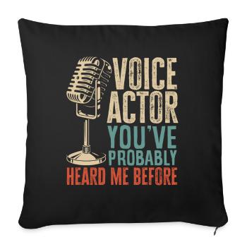Drôle d’acteur Actrice Cadeau - Housse de coussin décorative 45 x 45 cm - noir - Devant