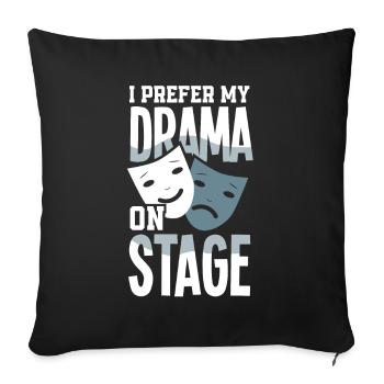 Drôle d’acteur Actrice Cadeau - Housse de coussin décorative 45 x 45 cm - noir - Devant