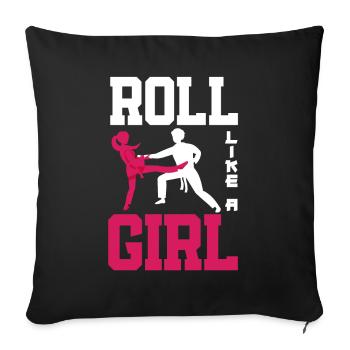 Jiu Jitsu Jiu Jitsu Jiu Jitsu - Sofakissenbezug 45 x 45 cm - Schwarz - Vorne