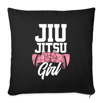 Jiu Jitsu Jiu Jitsu Jiu Jitsu - Sofakissenbezug 45 x 45 cm - Schwarz - Vorne