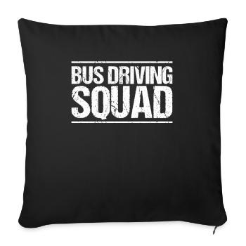 Bus Driver Bus Driver Busman School Bus Driver - Sofa pillowcase 17,3'' x 17,3'' (45 x 45 cm) - black - Front