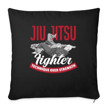 Jiu Jitsu Jiu Jitsu Jiu Jitsu - Sofakissenbezug 45 x 45 cm - Schwarz - Vorne