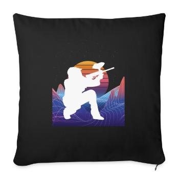 Vaporwave Paintball - Sofa pillowcase 17,3'' x 17,3'' (45 x 45 cm) - black - Front