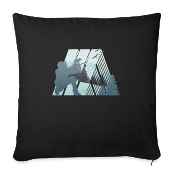 Paintball Paintball Player - Sofa pillowcase 17,3'' x 17,3'' (45 x 45 cm) - black - Front