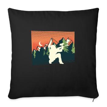 Paintball Paintball Player - Sofa pillowcase 17,3'' x 17,3'' (45 x 45 cm) - black - Front