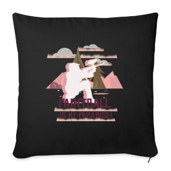 Paintball Paintball Player - Sofa pillowcase 17,3'' x 17,3'' (45 x 45 cm) - black - Front
