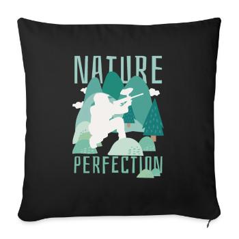 Paintball Paintball Player - Sofa pillowcase 17,3'' x 17,3'' (45 x 45 cm) - black - Front
