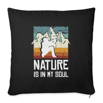 Paintball, joueur de paintball - Housse de coussin décorative 45 x 45 cm - noir - Devant