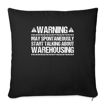 Warehouse Logistics Specialist Warehouse Worker Warehouse - Sofa pillowcase 17,3'' x 17,3'' (45 x 45 cm) - black - Front