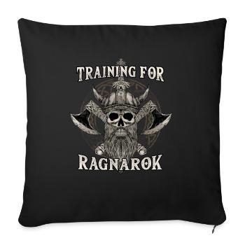 Entraînement pour Ragnarok I Walhalla Vikings - Housse de coussin décorative 45 x 45 cm - noir - Devant