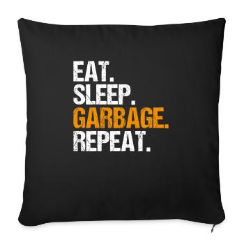 Spécialiste du recyclage et de la gestion des déchets - Housse de coussin décorative 45 x 45 cm - noir - Devant
