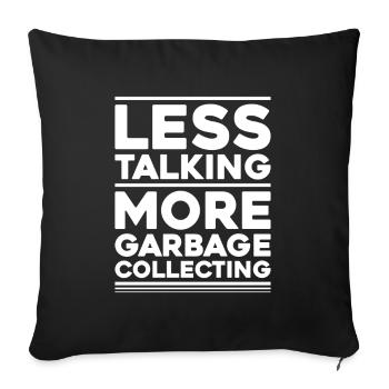 Spécialiste du recyclage et de la gestion des déchets - Housse de coussin décorative 45 x 45 cm - noir - Devant