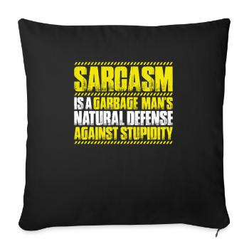 Spécialiste du recyclage et de la gestion des déchets - Housse de coussin décorative 45 x 45 cm - noir - Devant