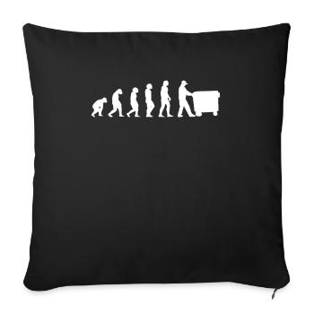 Spécialiste du recyclage et de la gestion des déchets - Housse de coussin décorative 45 x 45 cm - noir - Devant