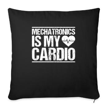 Mechatroniker Mechatronik Mechatronics Engineer - Sofa pillowcase 17,3'' x 17,3'' (45 x 45 cm) - black - Front
