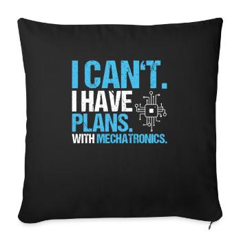 Mechatroniker Mechatronik Mechatronics Engineer - Sofa pillowcase 17,3'' x 17,3'' (45 x 45 cm) - black - Front