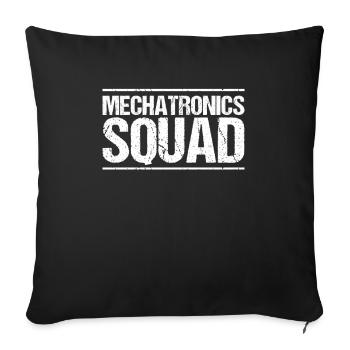 Mechatroniker Mechatronik Mechatronics Engineer - Sofa pillowcase 17,3'' x 17,3'' (45 x 45 cm) - black - Front
