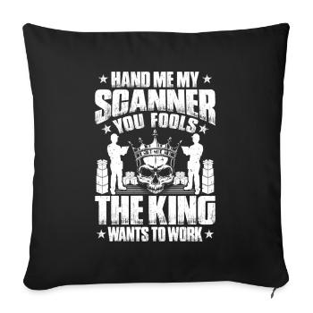 Warehouse Logistics Specialist Warehouse Worker Warehouse - Sofa pillowcase 17,3'' x 17,3'' (45 x 45 cm) - black - Front