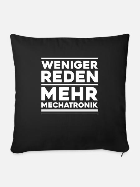 Mechatroniker Mechatronik Mechatronics Engineer - Sofakissenbezug 45 x 45 cm - Schwarz