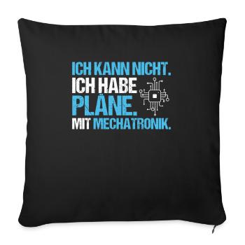Mechatroniker Mechatronik Mechatronics Engineer - Sofakissenbezug 45 x 45 cm - Schwarz - Vorne