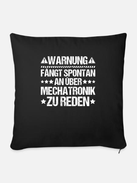 Mechatroniker Mechatronik Mechatronics Engineer - Sofakissenbezug 45 x 45 cm - Schwarz