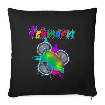 Fehmarn Beat - Sofakissenbezug 45 x 45 cm - Schwarz - Vorne