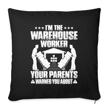 Warehouse Logistics Specialist Warehouse Worker Warehouse - Sofa pillowcase 17,3'' x 17,3'' (45 x 45 cm) - black - Front