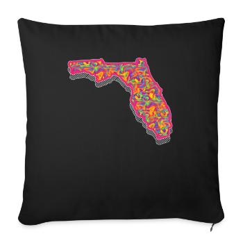 Florida - Sofa pillowcase 17,3'' x 17,3'' (45 x 45 cm) - black - Front