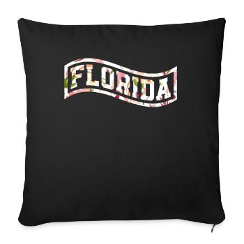Florida - Sofa pillowcase 17,3'' x 17,3'' (45 x 45 cm) - black - Front