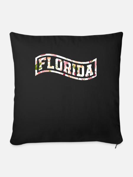 Florida - Sofakissenbezug 45 x 45 cm - Schwarz