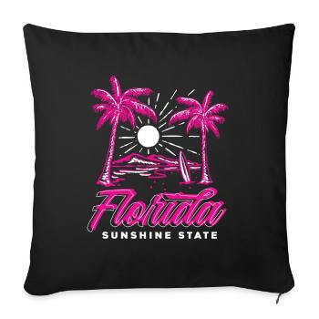 Florida - Sofa pillowcase 17,3'' x 17,3'' (45 x 45 cm) - black - Front