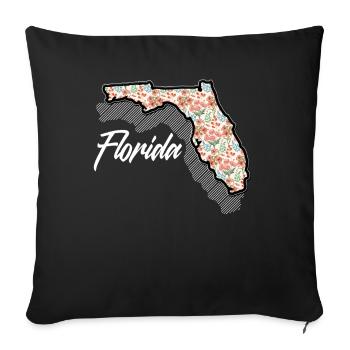 Florida - Sofa pillowcase 17,3'' x 17,3'' (45 x 45 cm) - black - Front
