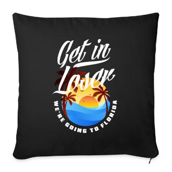 Florida - Sofa pillowcase 17,3'' x 17,3'' (45 x 45 cm) - black - Front