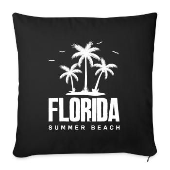 Florida - Sofa pillowcase 17,3'' x 17,3'' (45 x 45 cm) - black - Front