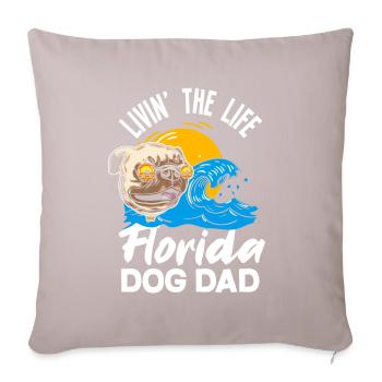 Florida - Sofa pillowcase 17,3'' x 17,3'' (45 x 45 cm) - light taupe - Front