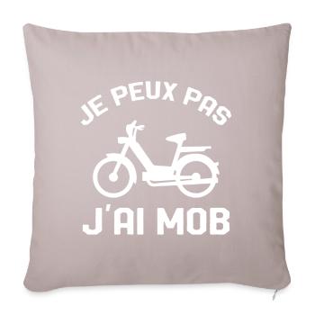 Je Peux Pas J'ai Mob Cadeau - Housse de coussin décorative 45 x 45 cm - taupe clair - Devant