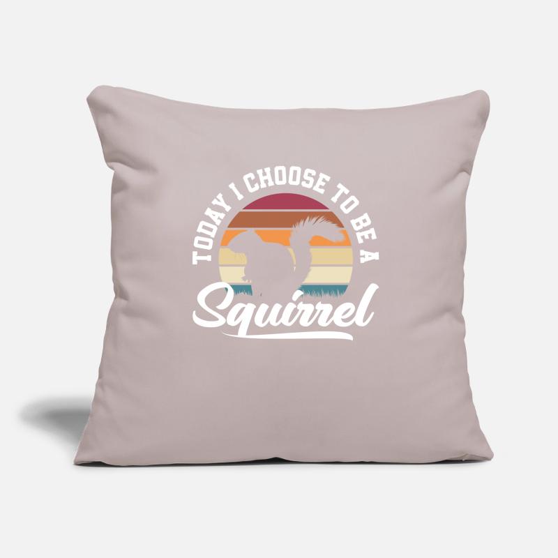 Écureuil Housse de coussin décorative 45 x 45 cm