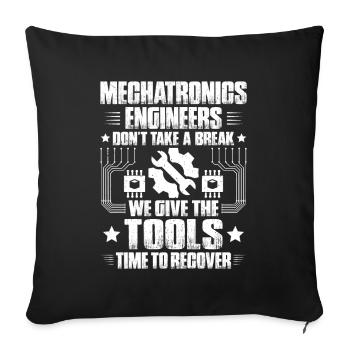 Mechatroniker Mechatronik Mechatronics Engineer - Sofa pillowcase 17,3'' x 17,3'' (45 x 45 cm) - black - Front