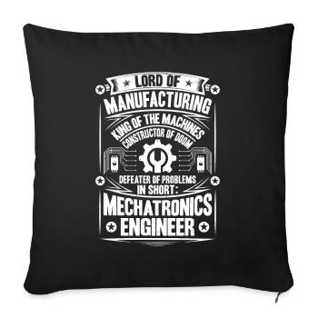 Mechatroniker Mechatronik Mechatronics Engineer - Sofa pillowcase 17,3'' x 17,3'' (45 x 45 cm) - black - Front