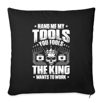 Mechatroniker Mechatronik Ingénieur mécatronique - Housse de coussin décorative 45 x 45 cm - noir - Devant
