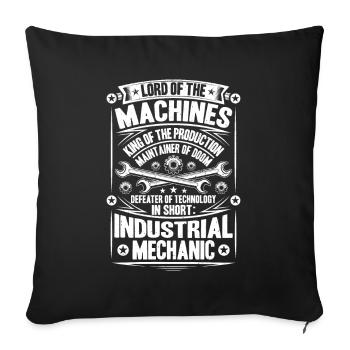 Industriemechaniker Mécanicien Industriel - Housse de coussin décorative 45 x 45 cm - noir - Devant