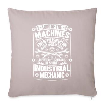 Industriemechaniker Industrial Mechanic - Sofakissenbezug 45 x 45 cm - helles Taupe - Vorne