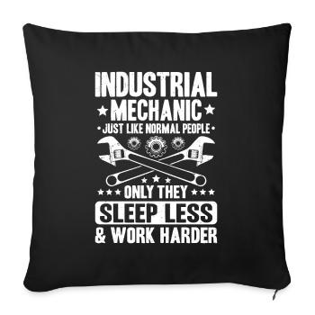 Industriemechaniker Mécanicien Industriel - Housse de coussin décorative 45 x 45 cm - noir - Devant