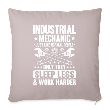 Industriemechaniker Industrial Mechanic - Sofa pillowcase 17,3'' x 17,3'' (45 x 45 cm) - light taupe - Front