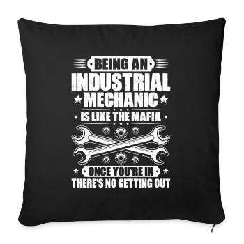 Industriemechaniker Mécanicien Industriel - Housse de coussin décorative 45 x 45 cm - noir - Devant