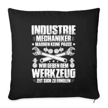 Industriemechaniker Mécanicien Industriel - Housse de coussin décorative 45 x 45 cm - noir - Devant