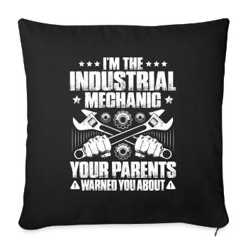 Industriemechaniker Mécanicien Industriel - Housse de coussin décorative 45 x 45 cm - noir - Devant